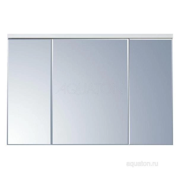 Зеркальный шкаф Aquaton Брук 120 белый 1A200802BC010