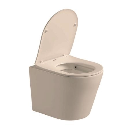 Унитаз подвесной Vincea Piatti VT1-11SMC, цвет капучино матовый, ультратонкое soft-close сиденье