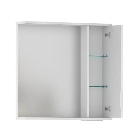 Зеркало-шкаф Volna Adel 70 правый белый глянец