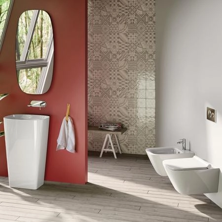 Catalano Green Раковина 55х38см., отдельностоящая, слив в пол,  цвет: белый глянцевый