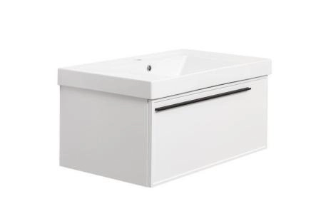 Тумба под раковину LA FENICE Elba Bianco белая 80 FNC-01-ELB-B-80 белый матовый