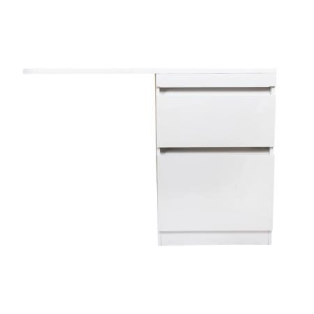 Тумба напольная Style Line Даллас 120, Люкс белая, PLUS