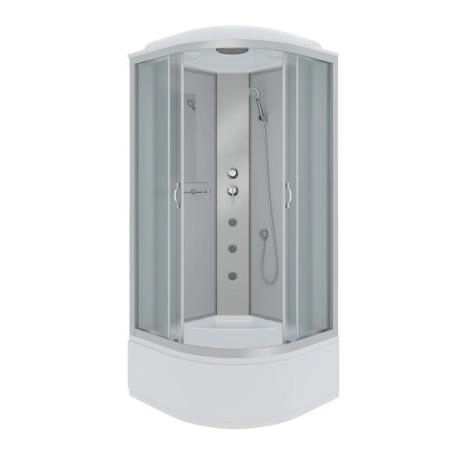 Душевая кабина Niagara NG-2307-14G 800х800х2150 высокий поддон 40см стекло матовое