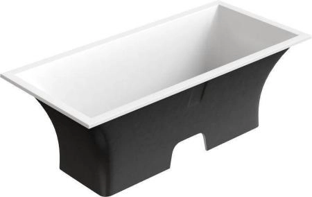 Ванна GOOD DOOR Мадрид 170х80 литьевой мрамор чёрный