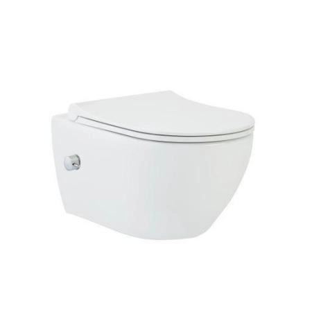 Унитаз beWash Bogen 88343601 подвесной безободковый смеситель с бидеткой белый сиденье микролифт