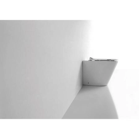 Унитаз CeramaLux NS-3178 56 см приставной безободковый микролифт