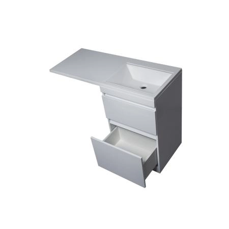 Тумба напольная Style Line Даллас 115, Люкс белая, PLUS