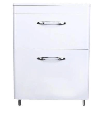 Тумба напольная Style Line Каре 60 (2 ящ.) Люкс белая, PLUS