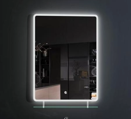 Зеркало Esbano ES-2073HDSA 60x80 см с подсветкой и сенсорным включением, с полкой
