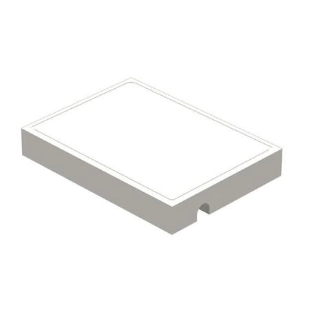 Ritmonio Brass Мыльница (для использования с прутком) из Solid Surface, цвет: белый