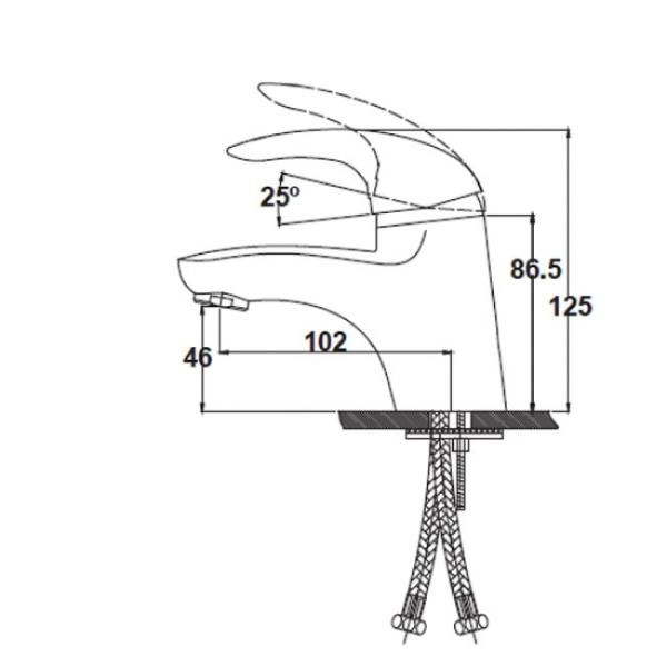 Смеситель для раковины KAISER Safira (15011) хром