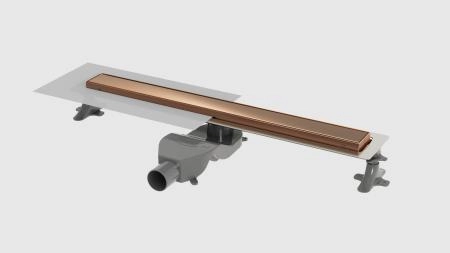 Душевой лоток Boheme Premium Linear 80см, нерж.сталь COPPER BRUSHED 982-80-CB