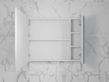 Зеркальный шкаф Style Line Стокгольм80 см графит софт