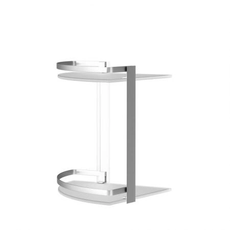 Стеклянная полка, угловая AM.PM Sense L A7456200 серебристый 34 см