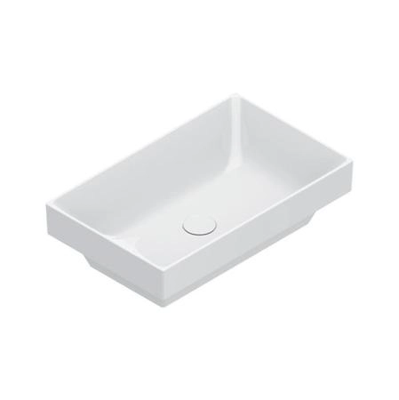 Catalano Zero Раковина 60x37см встраиваемая, без отв., цвет: белый глянцевый