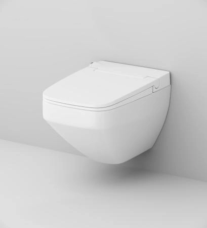 Унитаз подвесной AM.PM Inspire 2.0 CCC50A1700SC с интегрированным электронным биде TouchReel с сиденьем микролифт белый глянец