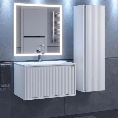 Тумба под раковину Uperwood Next Premium подвесная, 70 см, белая, 1 ящик