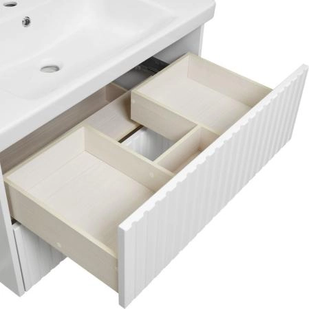 Тумба под раковину  ASB-Woodline Риола 80 подвесная Слоновая кость