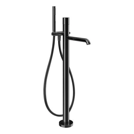 Gessi Habito Unito Смеситель для ванны напольный, с ручным душем, цвет: Black Metal PVD