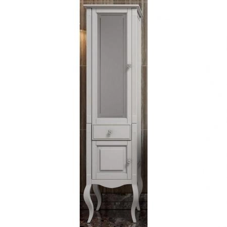 Пенал Opadiris ЛАУРА 44 пенал левый Белый без патины/swarovski хром