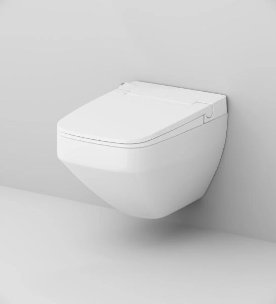 Унитаз подвесной AM.PM Inspire 2.0 CCC50A1700SC с интегрированным электронным биде TouchReel с сиденьем микролифт белый глянец