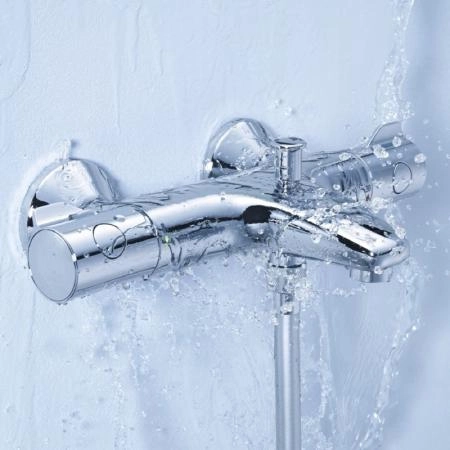 Смеситель Grohe Grohtherm 800 34576000 для ванны термостат, DN 15 настенный монтаж