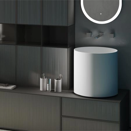Salini Armonia Зеркало для ванны 45х90х2.5см., фоновая и фронтальная подсветка 3в1, сенсорный выключатель, крепления, без подогрева