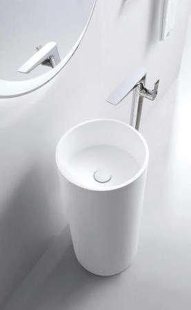 Раковина NT BAGNO NT609 SIENA 450x450 искусственный камень белый матовый