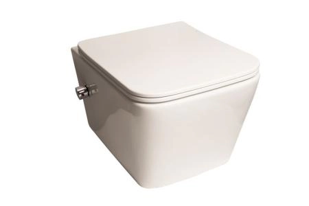 Унитаз подвесной SantiLine SL-5004SM-BD с встроенным смесителем и функцией биде сиденье микролифт