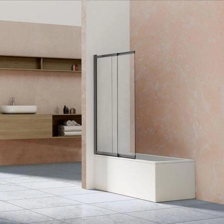 Душевая шторка Vincea VSB-1E100CLGM, 1000*1450, вороненая сталь, стекло прозрачное