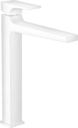 Hansgrohe 32512700 Metropol Смеситель для свободностоящей раковины 259 мм, Push-Open матовый белый