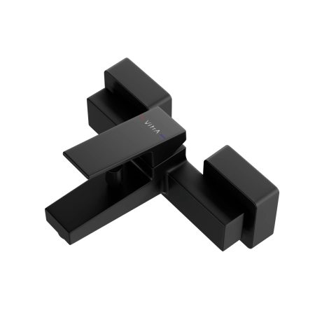 Смеситель VitrA Minimax Square  A4352036EXP настенный однорычажный матовый черный латунь