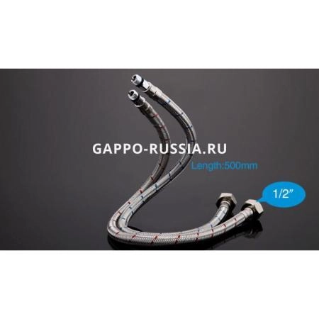 Смеситель Gappo G4398-7 для кухни хром черный
