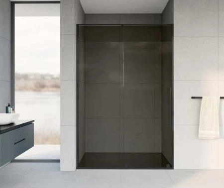 Душевая дверь Vincea Arno VPS-1A120CGB, 1200, черный, стекло тонированное