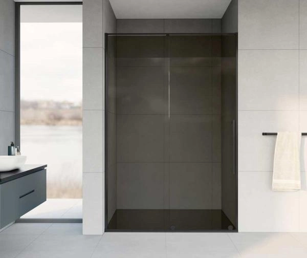 Душевая дверь Vincea Arno VPS-1A120CGB, 1200, черный, стекло тонированное