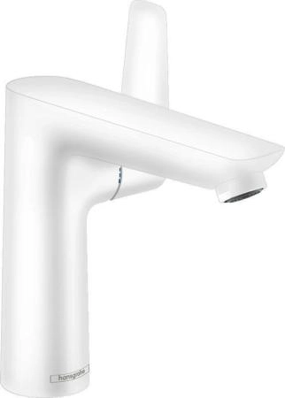 Hansgrohe 71754700 Talis E Смеситель для раковины 133 мм, со сливным гарнитуром, матовый белый
