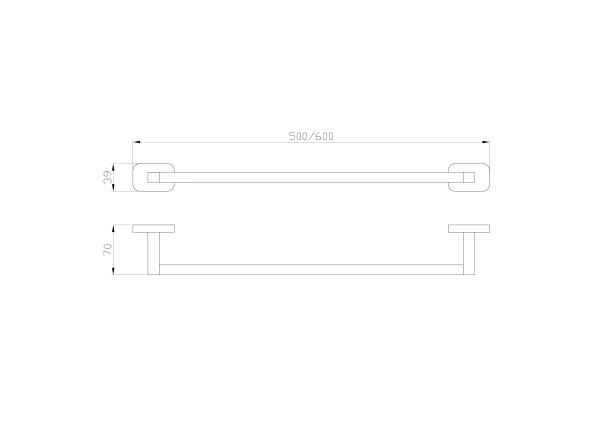 Вешалка для полотенец WONZON & WOGHAND GRAFFITY, Брашированный никель (WW-9312-BN)