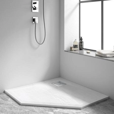 Поддон для душа Vincea из искусственного камня VST-4SP1010W, 1000*1000*25, белый матовый