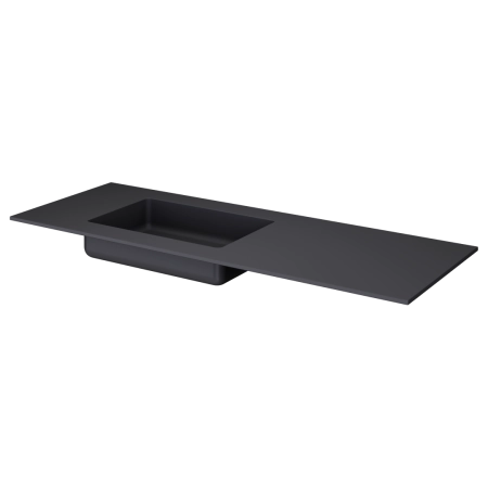 QUATRO 140 раковина-моноблок Boheme ANTHRACITE (асимметричная) 793-140-A-A