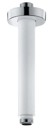 Кронштейн потолочный Kludi A-Qa 6651591-00 для душа 15 см, отражатель круглый, цвет белый