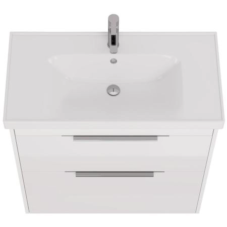 Тумба под раковину Dreja PRIME 90 см, подвесная/напольная, белый глянец 99.9302