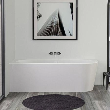 Knief Wall Corner R Ванна акриловая угловая в левый угол 180х80х60см, щелевой перелив, цвет: белый
