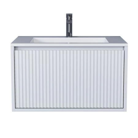 Тумба под раковину Uperwood Next Premium подвесная, 70 см, белая, 1 ящик