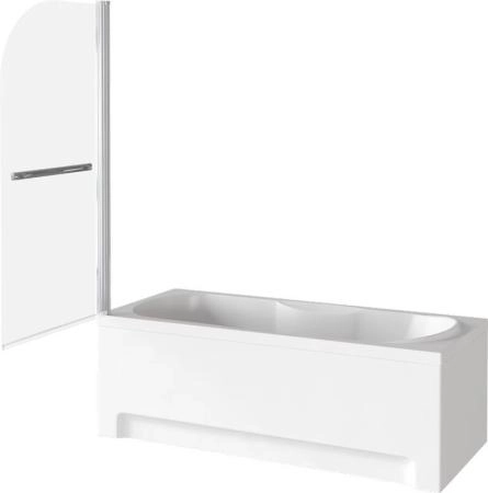 Шторка для ванны GOOD DOOR SCREEN H-HT-80-C-CH 5 мм 80 прозрачное