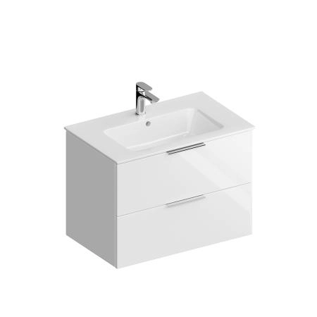 Тумба Kerama Marazzi PIANO FORTE ПИАНО ФОРТЕ PI.F.75\WHT подвесная 75 см, 2 ящика, белый глянцевый