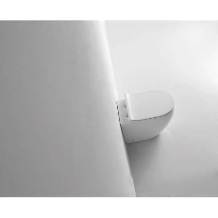 Унитаз CeramaLux NS-3176 56 см приставной безободковый микролифт