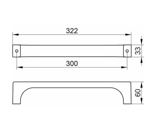 Поручень KEUCO Edition 11 Хром 11107010000 320 мм