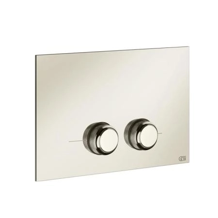 Gessi Venti20 Клавиша смыва для унитаза двойная, для инсталляций Geberit Sigma8 и Sigma12, цвет: Nickel PVD
