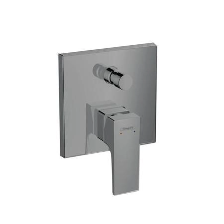 Hansgrohe Metropol Встраиваемый смеситель для ванны с переключателем, внешняя часть, цвет: шлифованный черный хром