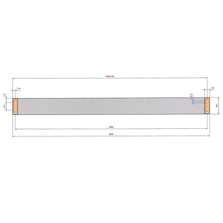 Decor Walther Brick HTE60 Полотенцедержатель 60см, подвесной, цвет: хром